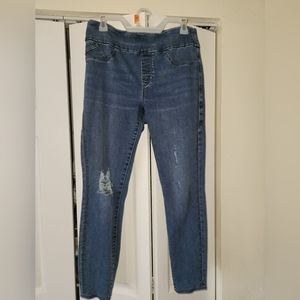 Women's skinny legs stretch jeans